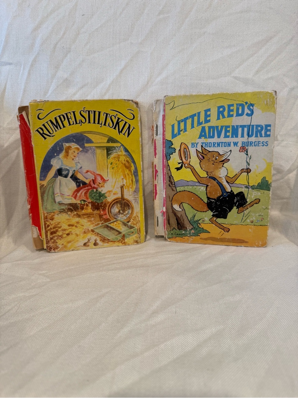 Vintage 1941 Rumpelstiltskin and 1942 Little Red’s Adventure books